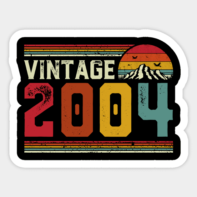 Vintage 2004 Birthday Gift Retro Style Sticker by Foatui